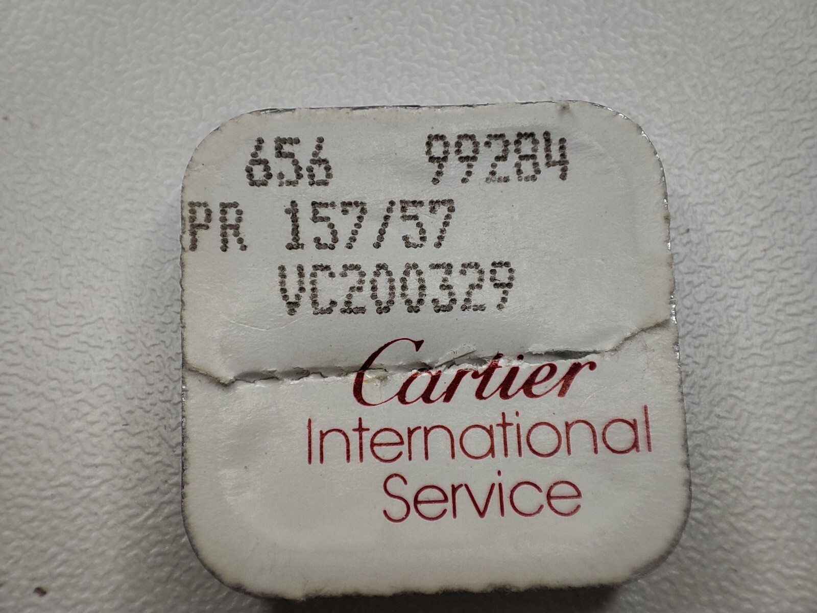 cartier metal foil brass spare VC200329 656 99284 PR 157/57 – 2 units oxidized