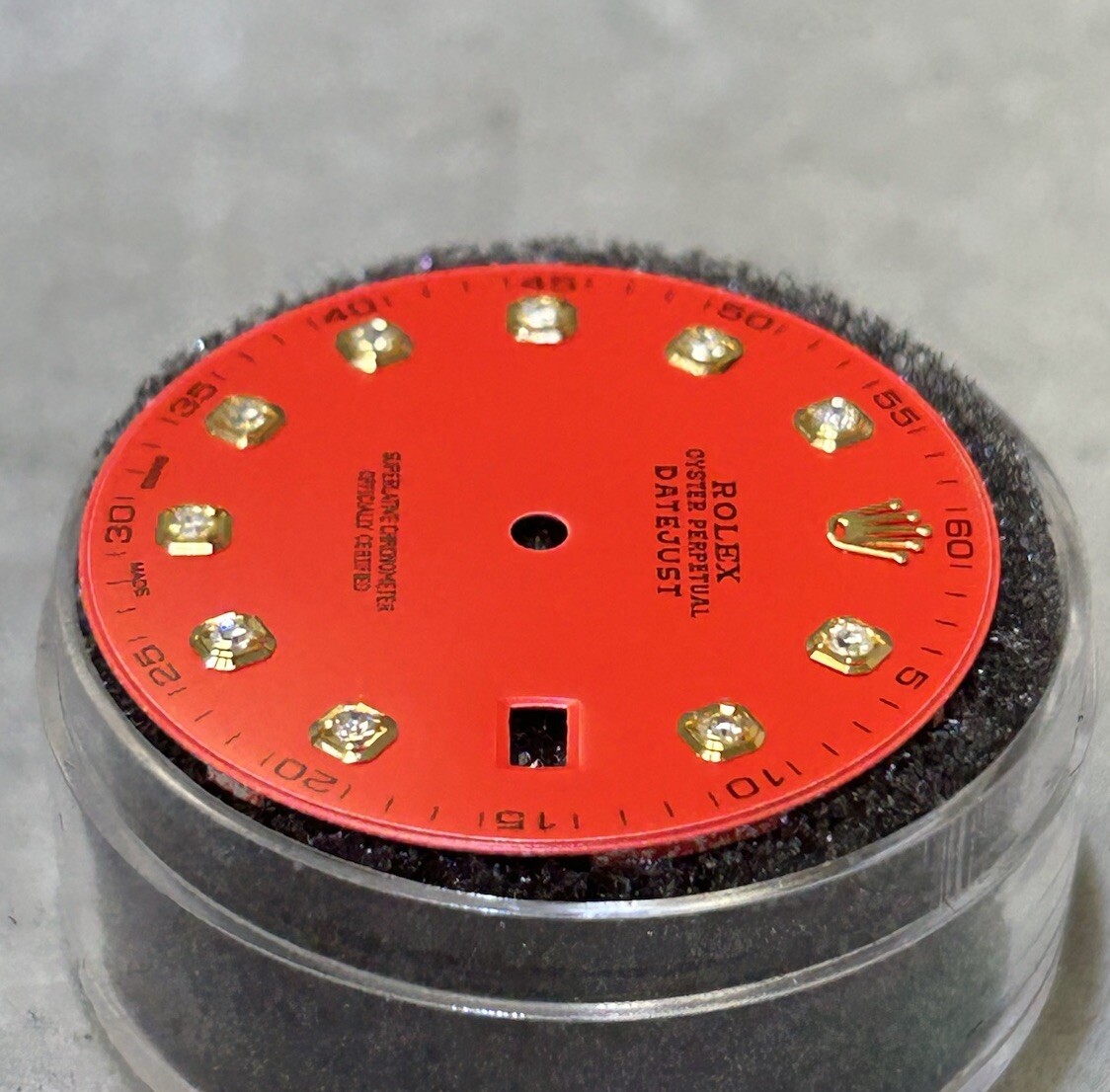 Rolex 41mm Datejust Custom Red Diamond Dial For Models 126333 & 126303