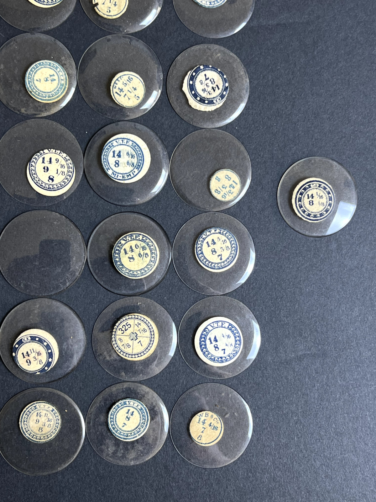 LOT OF 50 GLASS POCKET WATCH CRYSTALS SIZE 14 REPLACEMENT PARTS