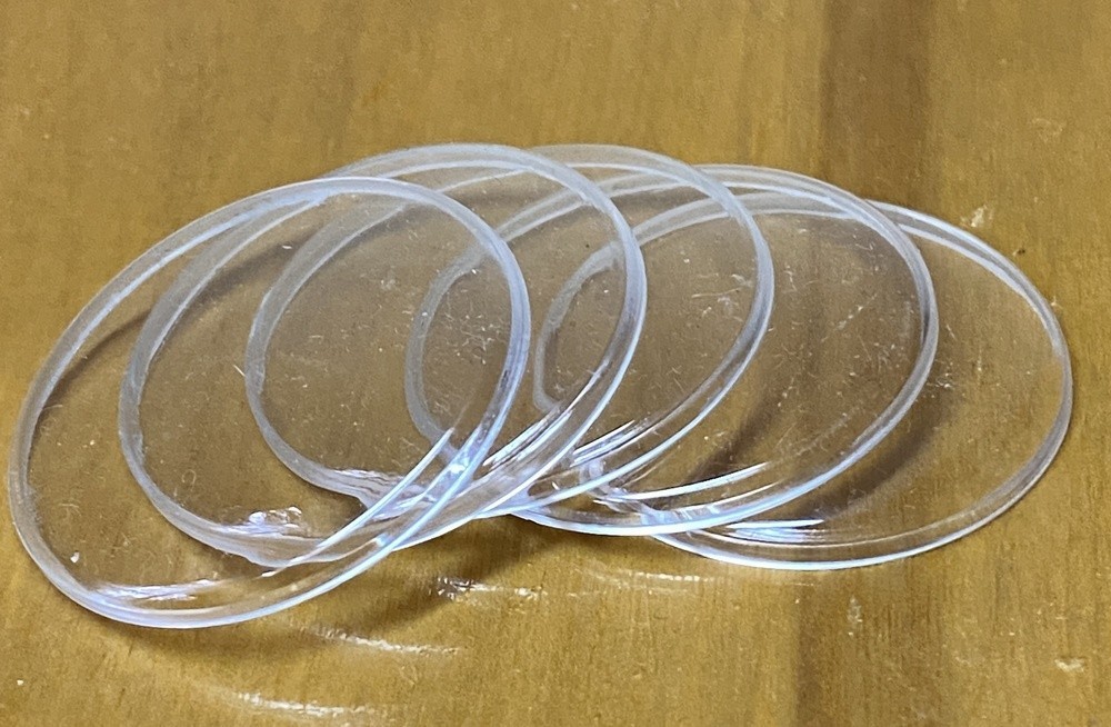 5pcs Diameter 31.2 mm USSR Watch Replacement round plastic glass 5pcs for Zim