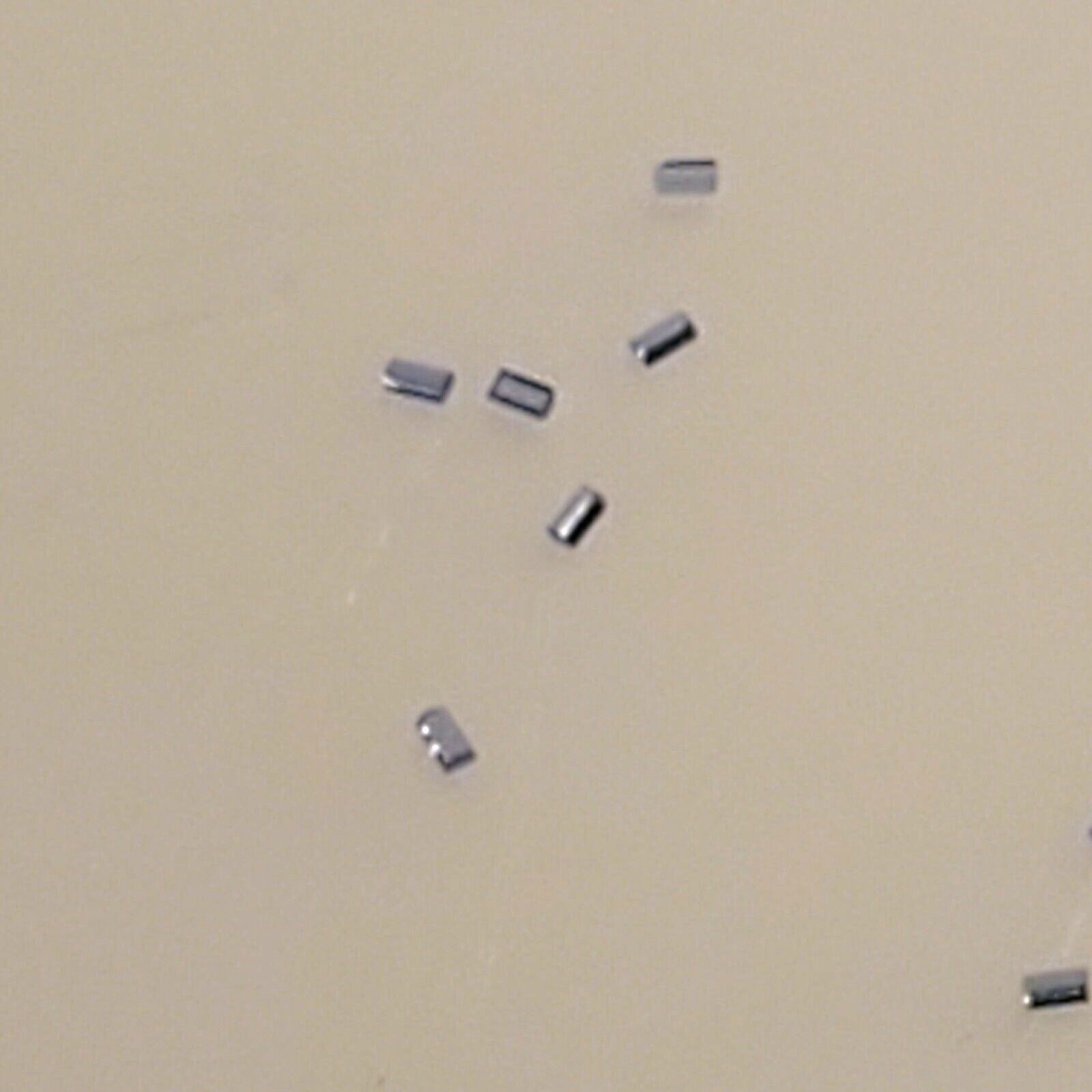 10 blue half round roller pins from S.LaRose, NOS. approx 0.55 x 0.26