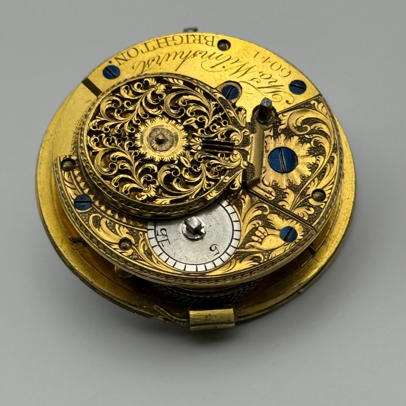 Verge Fusee Pocket Watch Movement – Thomas Wilmshurst Brighton – Parts / Repair