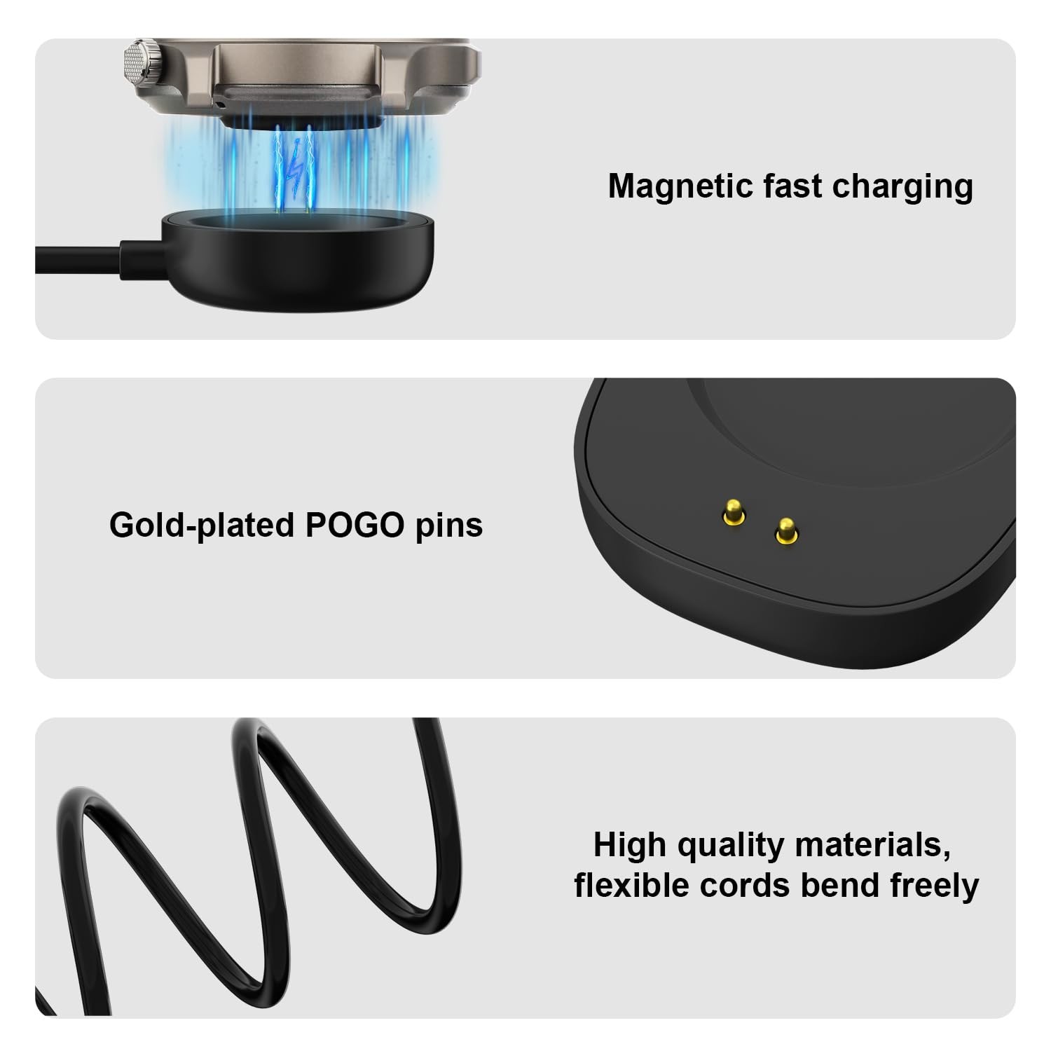 Charger for Amazfit Balance 2/Balance/Active Max/3/Helio Strap Fitness Tracke…