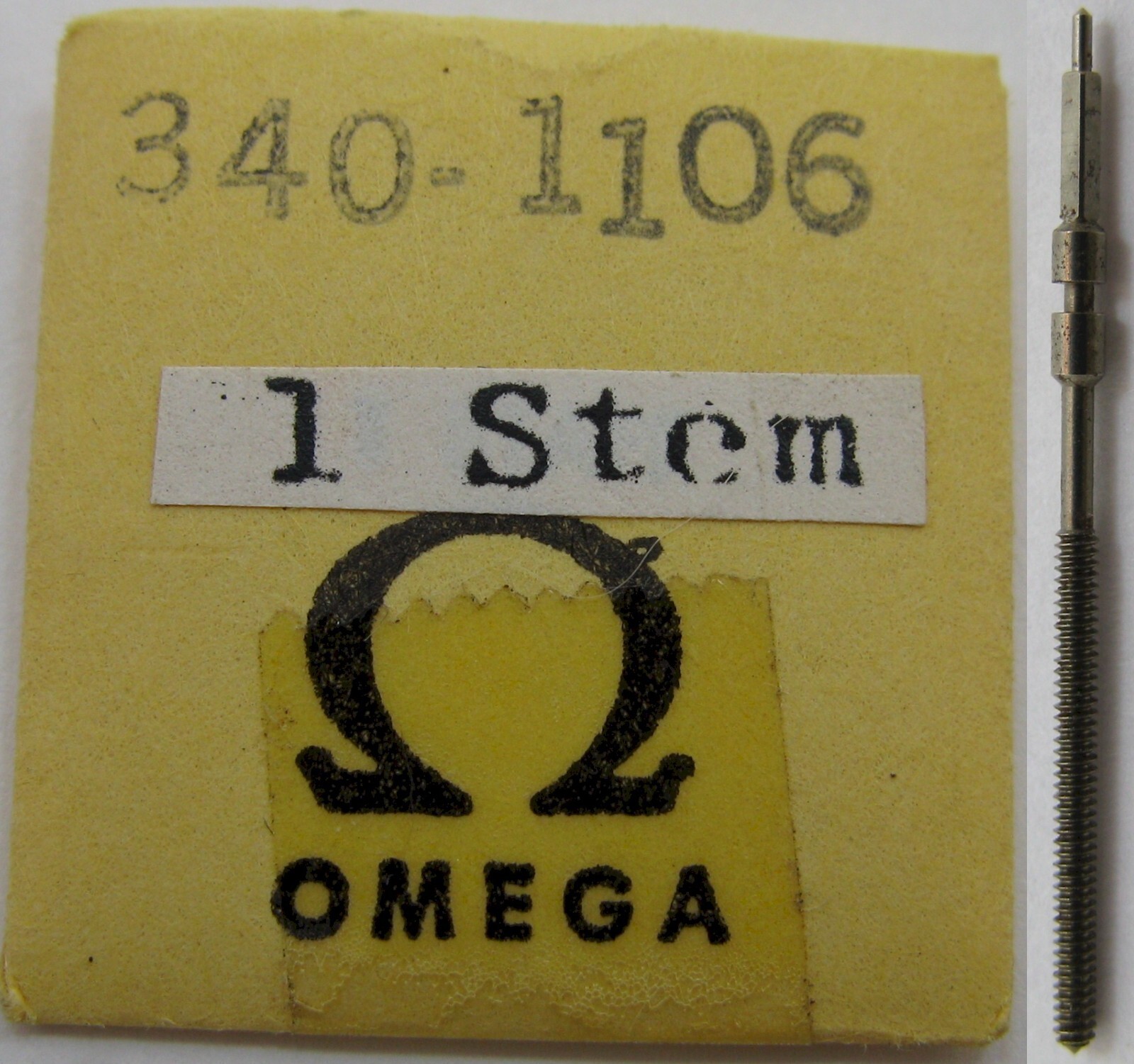 Omega watch part movement caliber 30.10 RA, 330 340 350 stem #1106