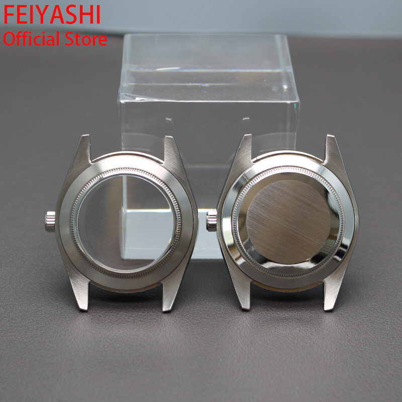 36mm40mm Watch Case nh35 Cyclops Sapphire Glass For Seiko Nh36 nh38 8215Movement