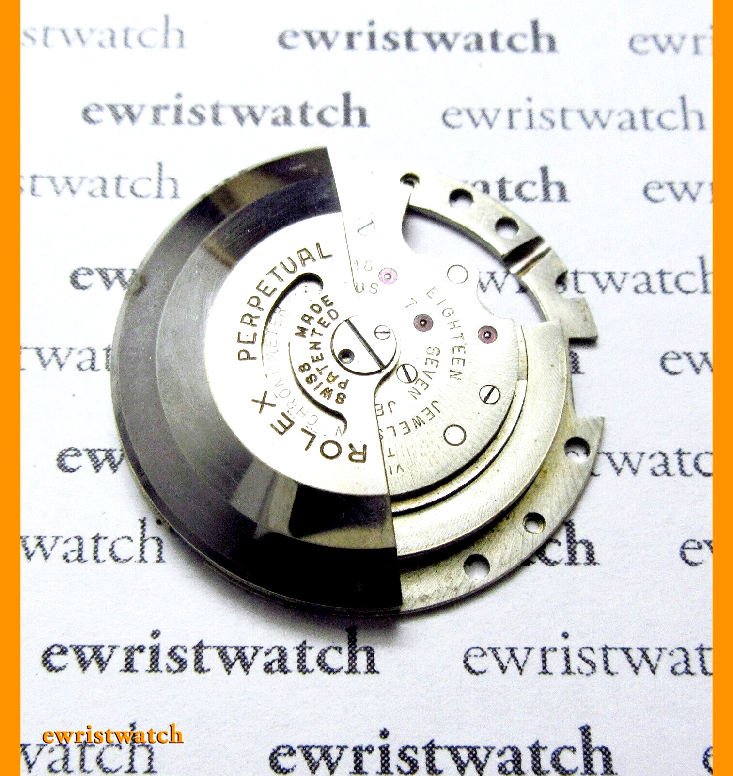 Genuine Rolex Complete Rotor w/Weight 10½L A296 765 775 Big Bubbleback 6098 6200