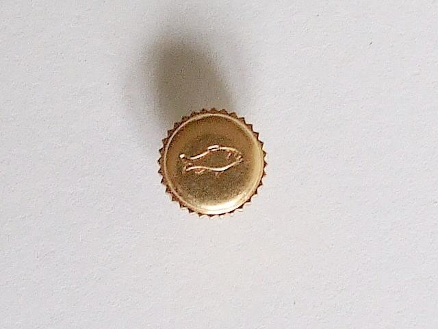 1950s IWC International Watch Co. BF patent, gold? 6mm watch crown
