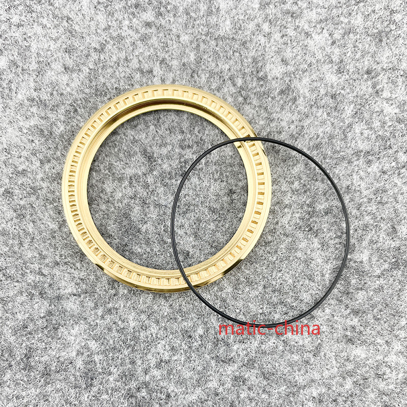 Sub Style Bezel Gold Polished Finish 316L Stainless Steel Fit SKX007/SKX011/SRPD