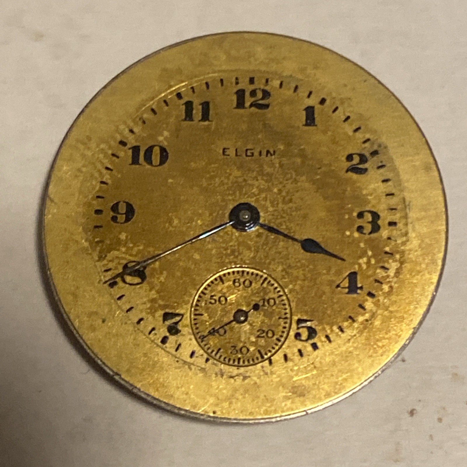 Elgin Pocket Movement 7 Jewel Parts/Repair 6/0 Size Grade 431 Mod. 2 Open Face