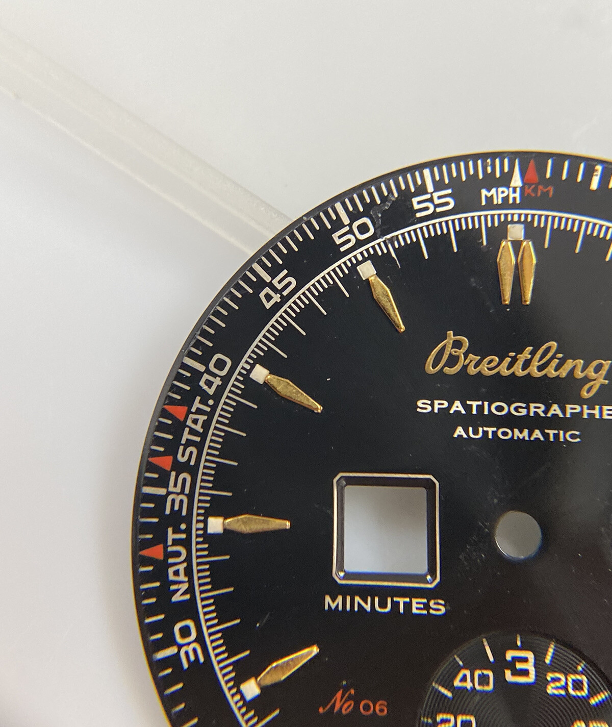 Original Breitling Montbrillant Navitimer Spatiographe H36030 Black/Gold Dial