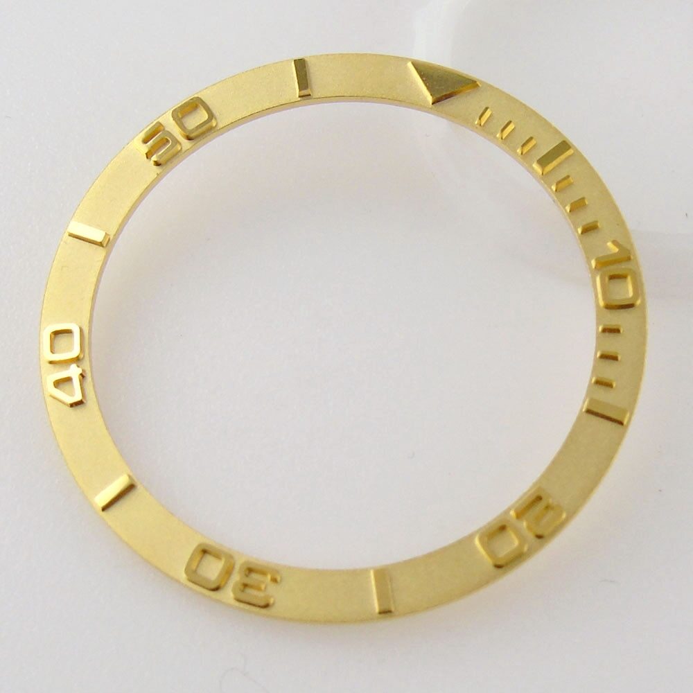 38mm*31.5mm Flat Watch Bezel Insert Aluminum/Ceramic/Steel Fit For SKX007 009