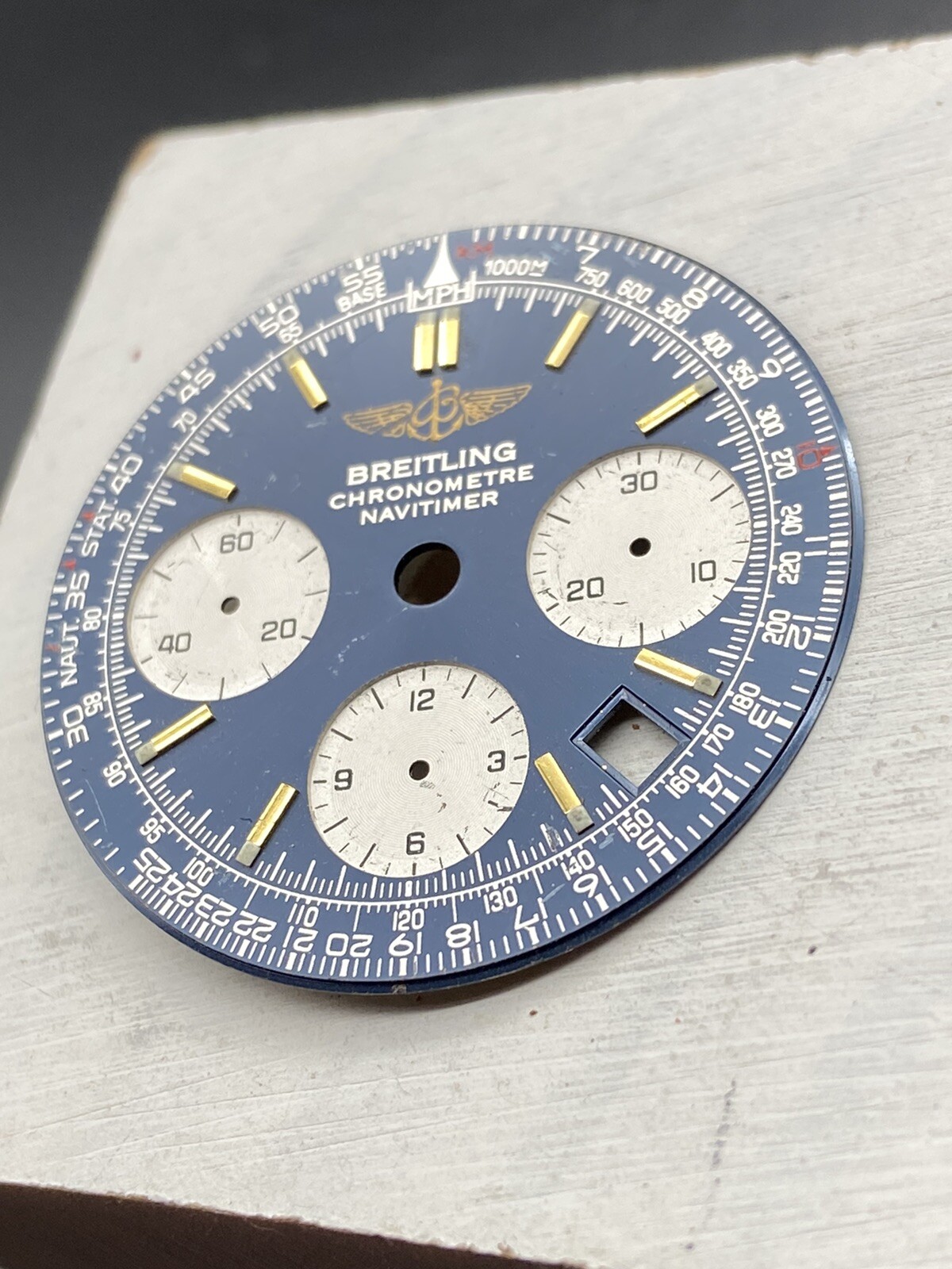 100% Original Breitling Navitimer Chronometre Watch Dial Used But Good Condition