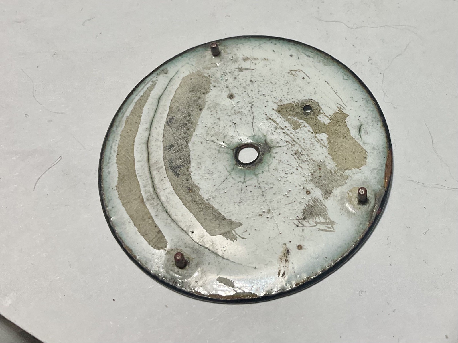 Minty ~ TRENTON WATCH CO. White Enamel Dial~18 Size