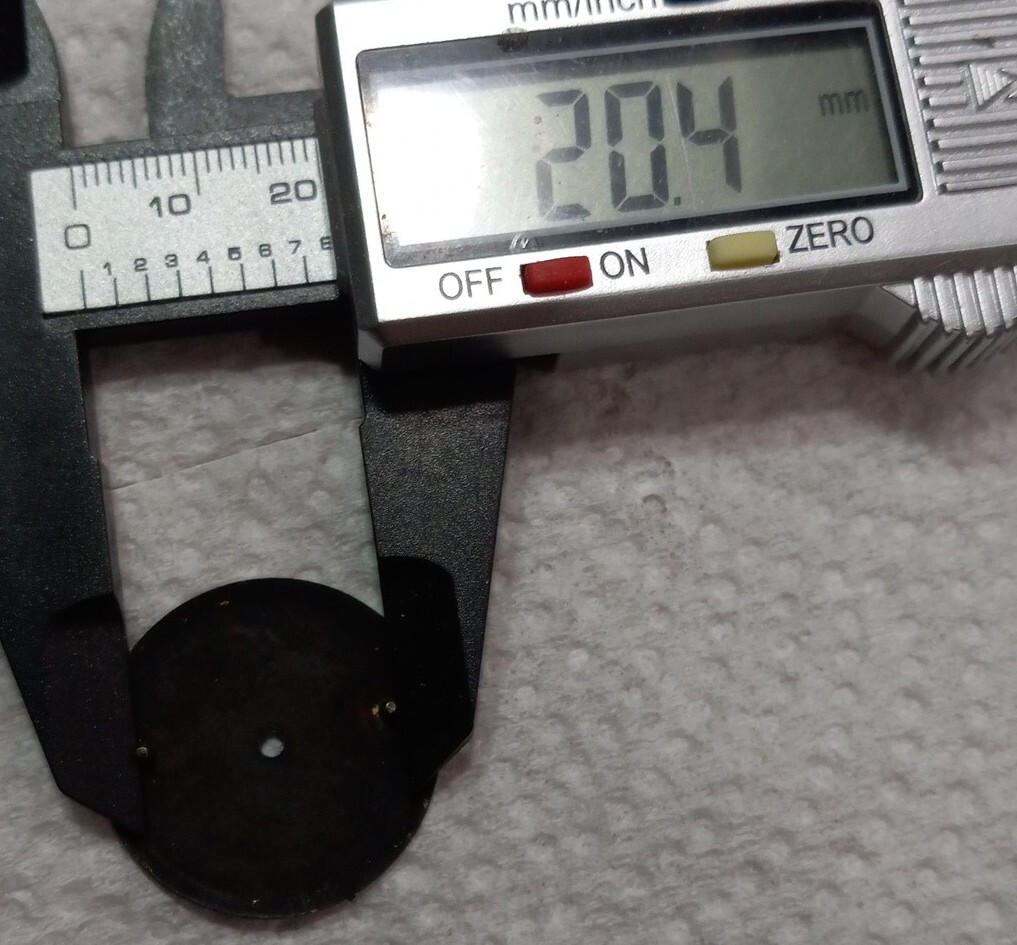 Vintage ELGIN black 2 post / dial only