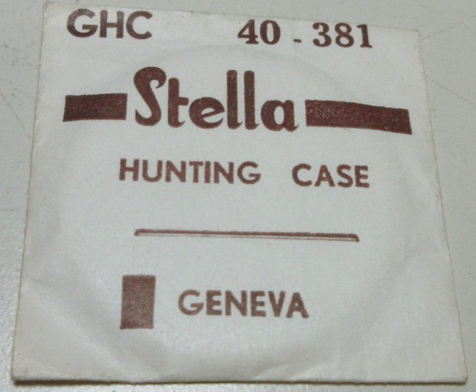 STELLA ROUND WATCH CRYSTAL GHC 381 – 40 HUNTING CASE REPLACEMENT PART #376