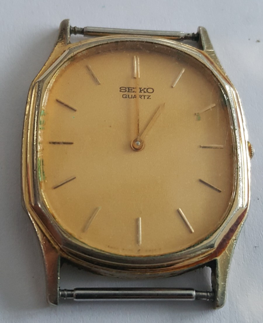 Seiko Gold Plated Bezel and Case Number 7430-5128 With Dial, Hands and Crystal