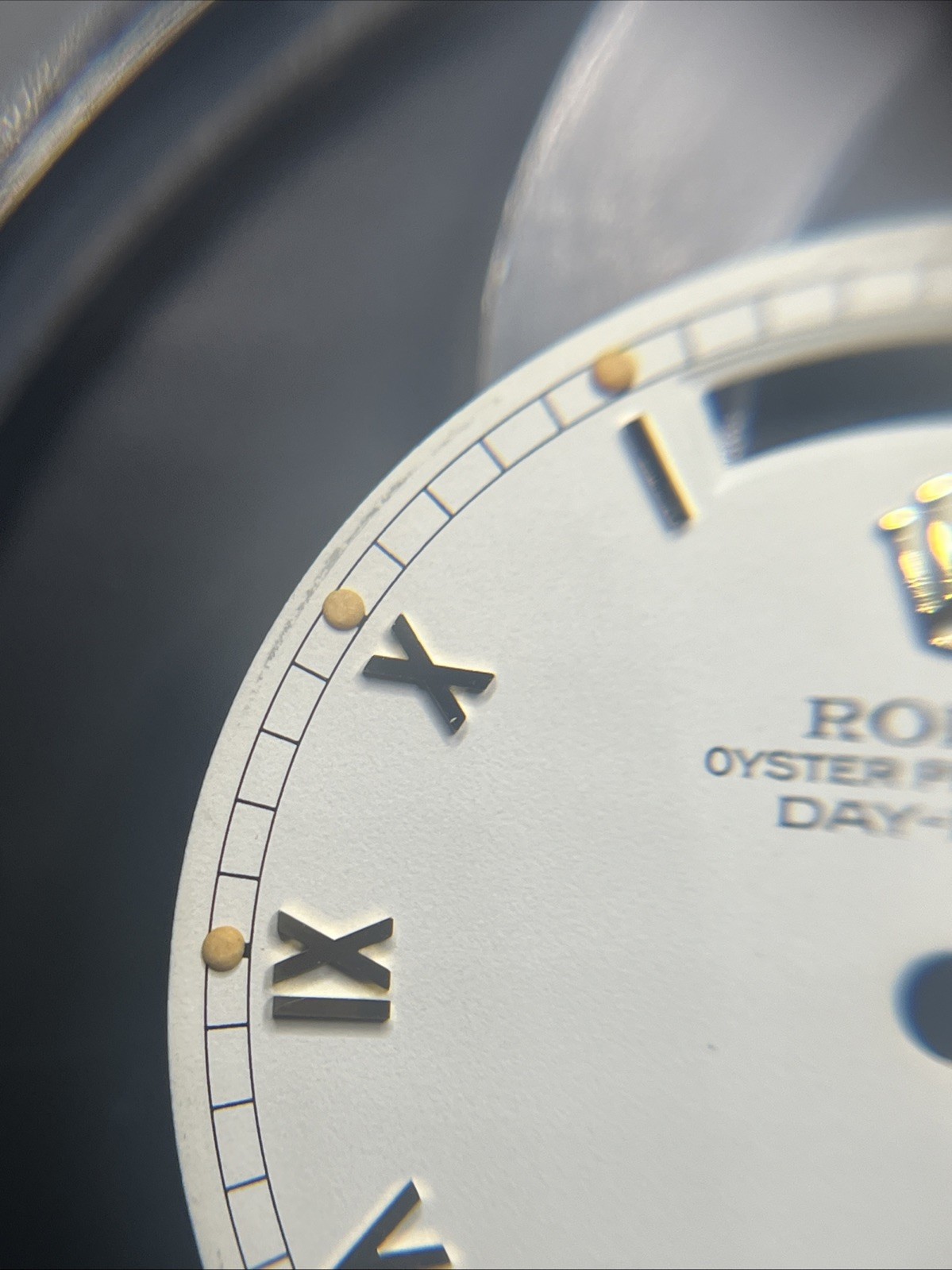 Genuine Rolex Day-Date 18038 White Roman Numeral Dial
