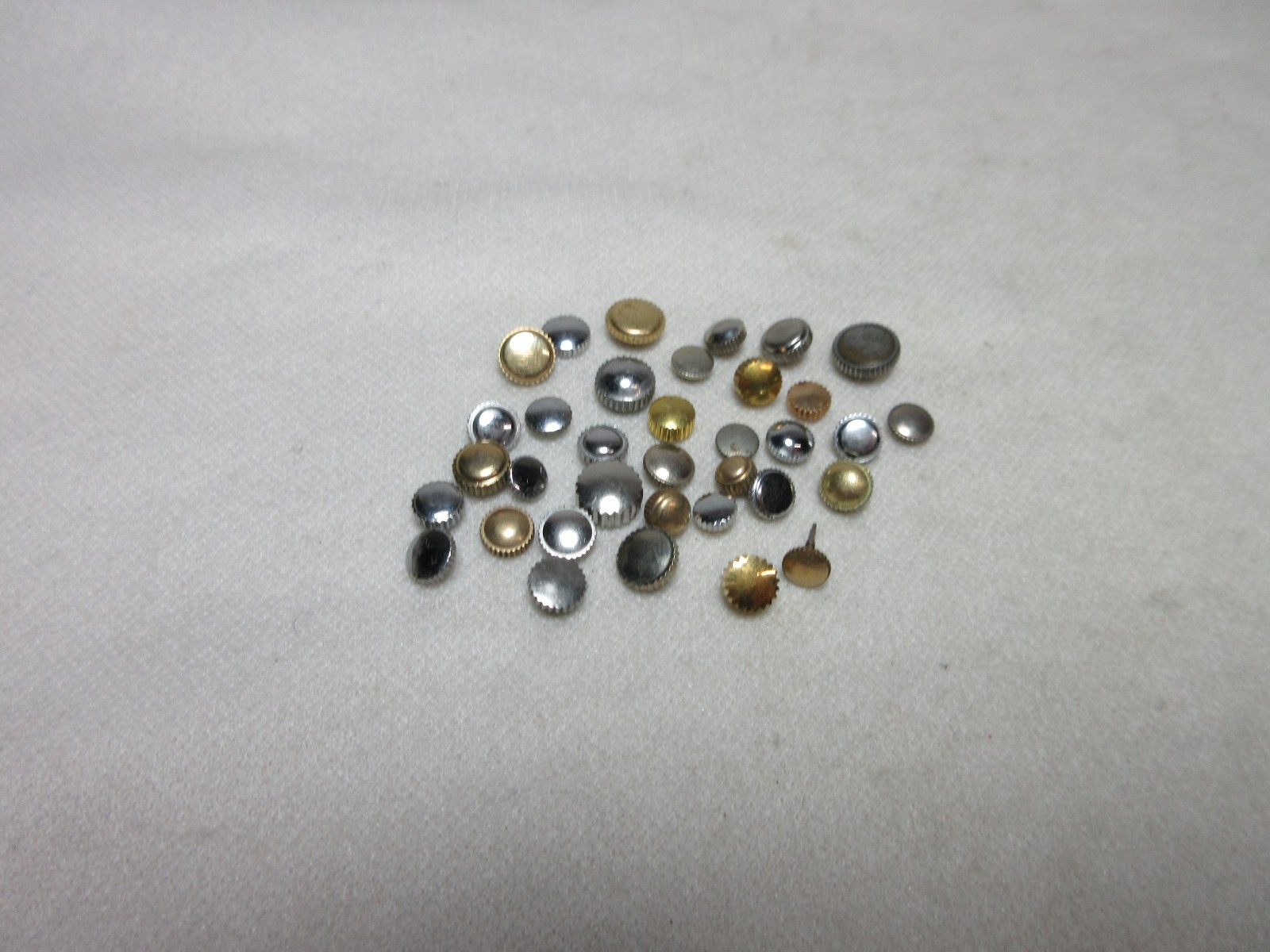 LOT OF 35 WATCH CROWNS WATCHMAKERS PARTS ASSORTED LOT SOME GOLD FILLED PLATED