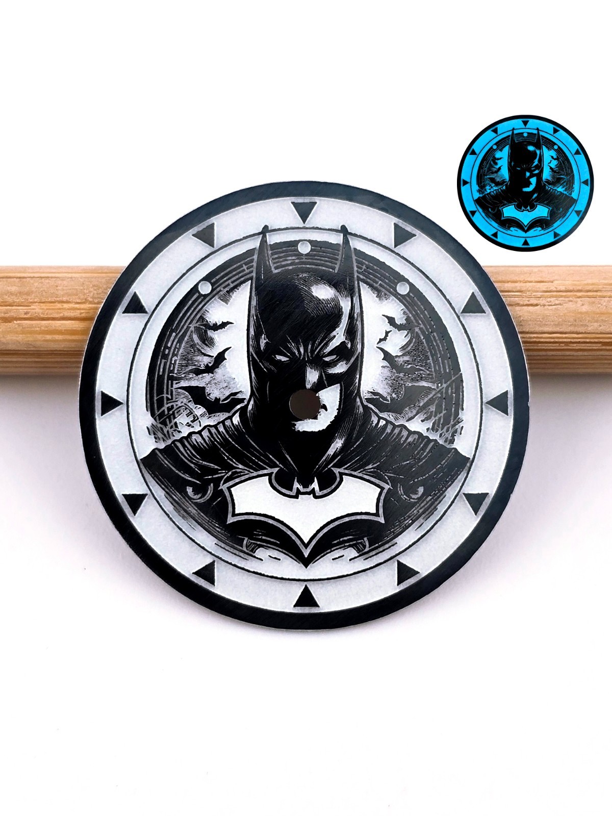 Custom-Made FULL LUME Watch Dial | Bat Man! – Order any designsize