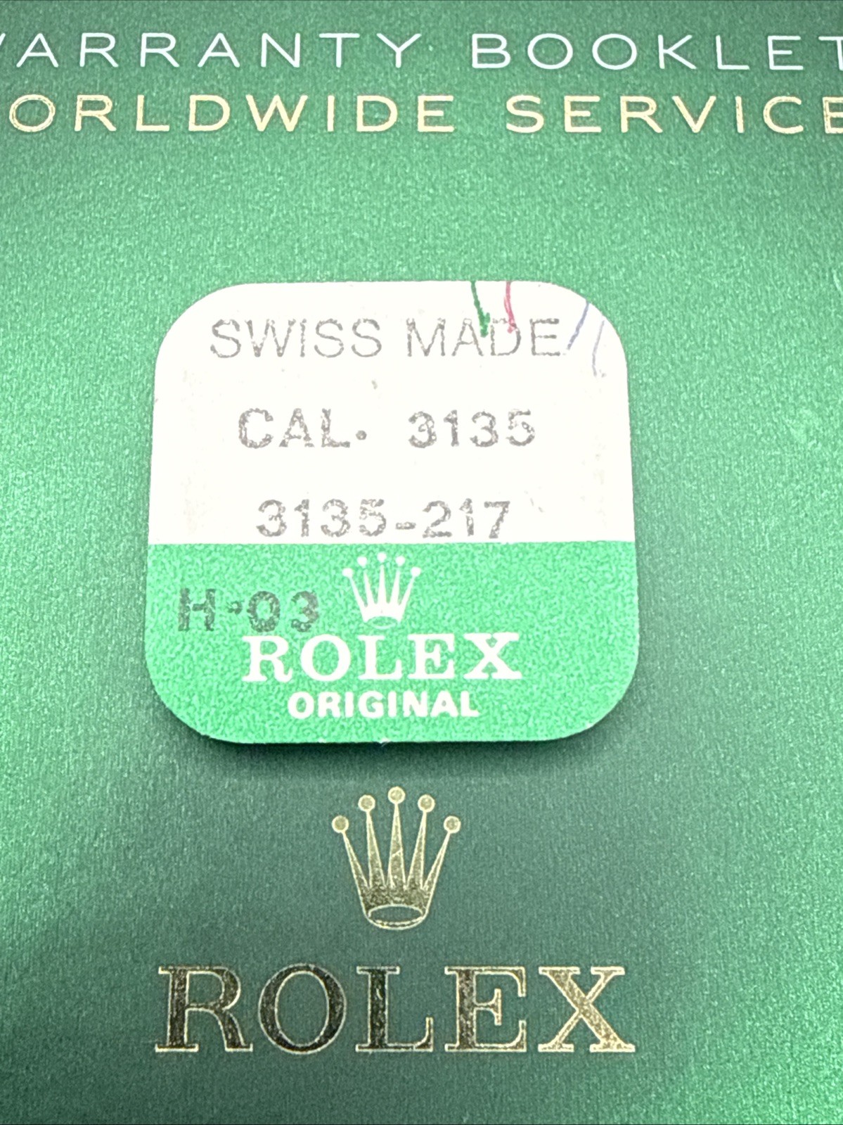 Genuine NEW Rolex 3135-217 Yoke for Sliding Gear – New Sealed Package