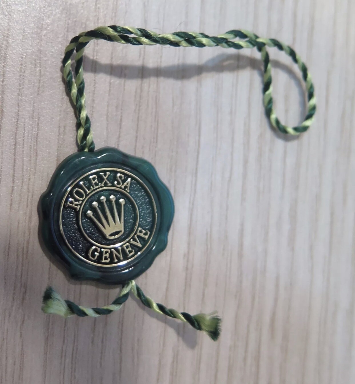 Genuine Green Rolex Hologram Watch Hang Tag Green From 2019/2020