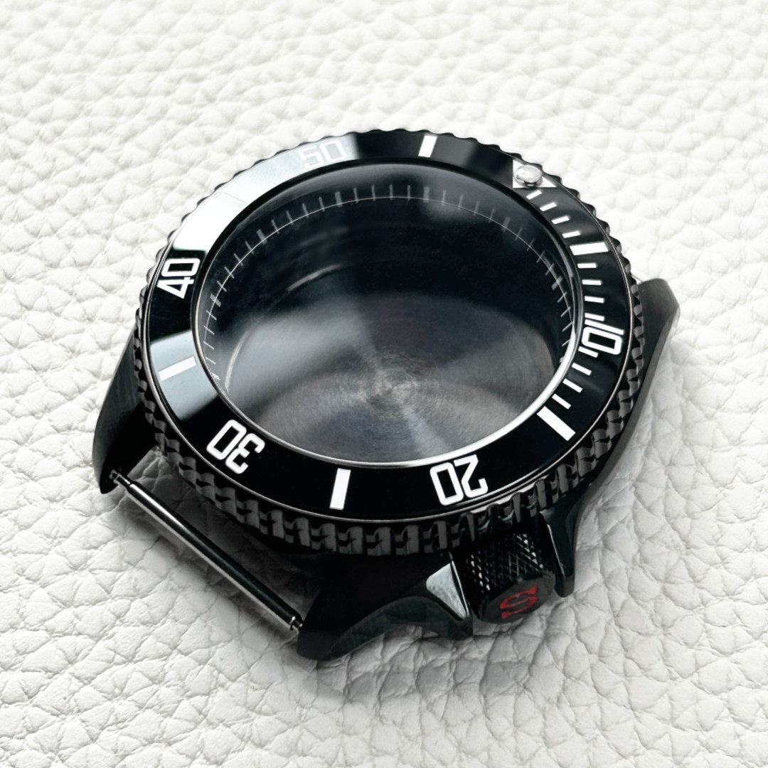 42mm Sapphire Glass PVD Watch Case fit SKX007 NH35 NH36 Mod 50m Water Resistance