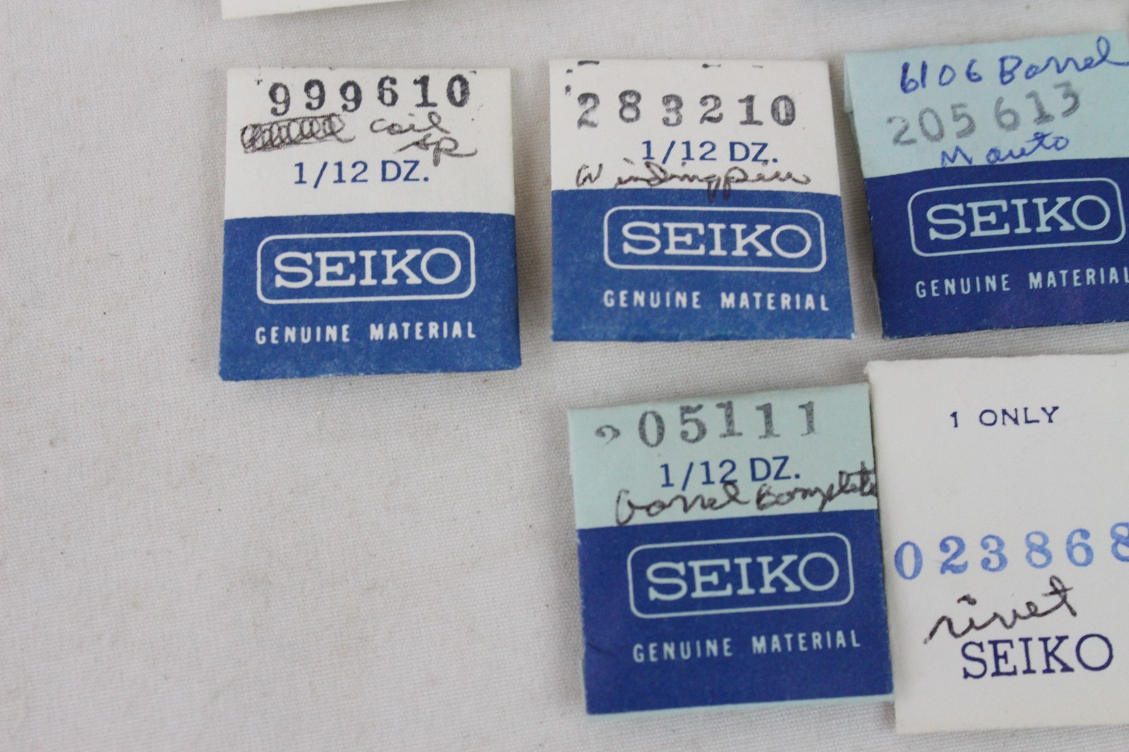 10 Seiko Vintage NOS Watch Parts Lot Coil Spring Wristwatch Detent Click Pin OEM