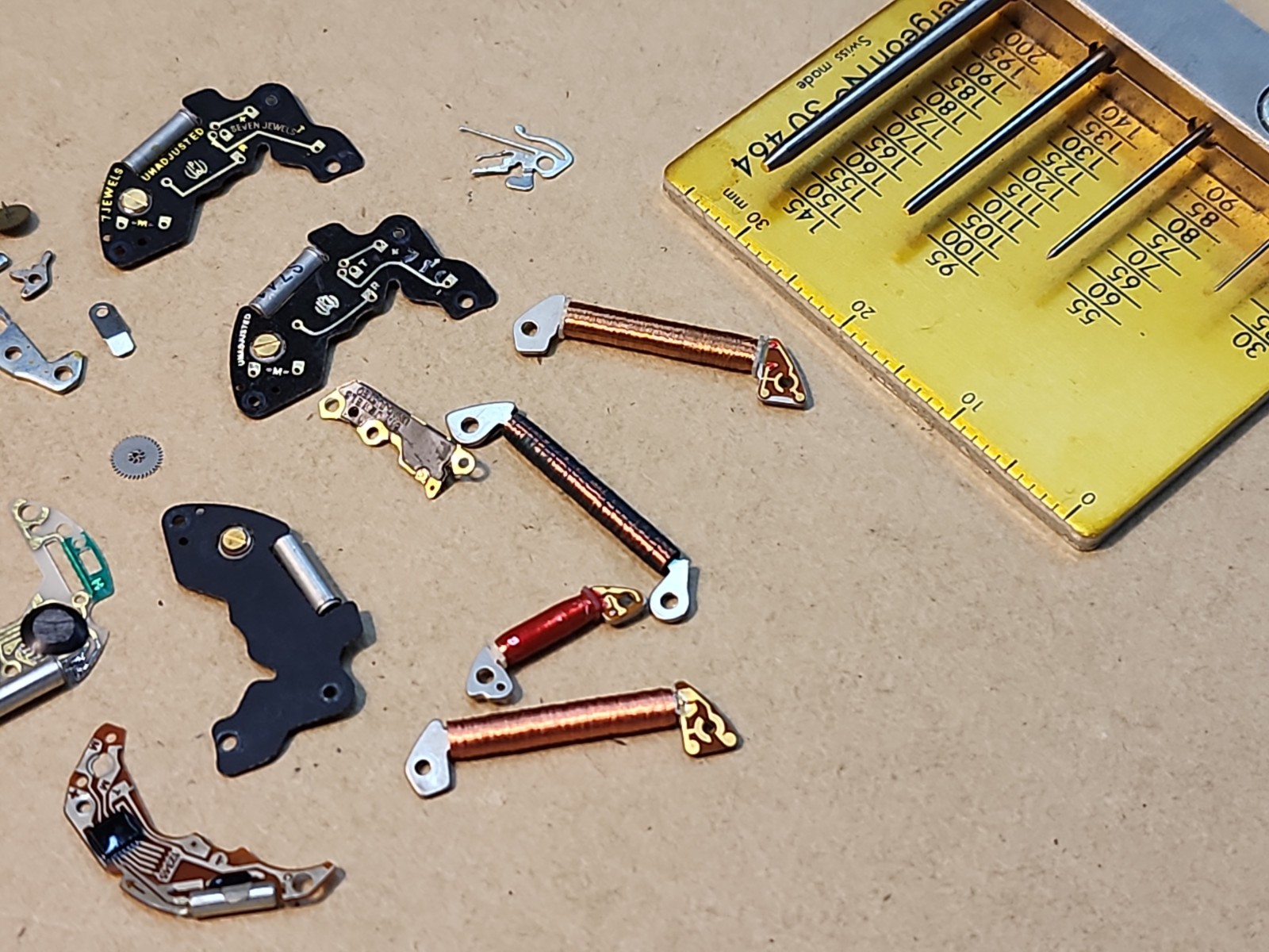 Lot Of Mixed NOS Circuits Coils Quartz Watch Movement Parts Repairs Spares