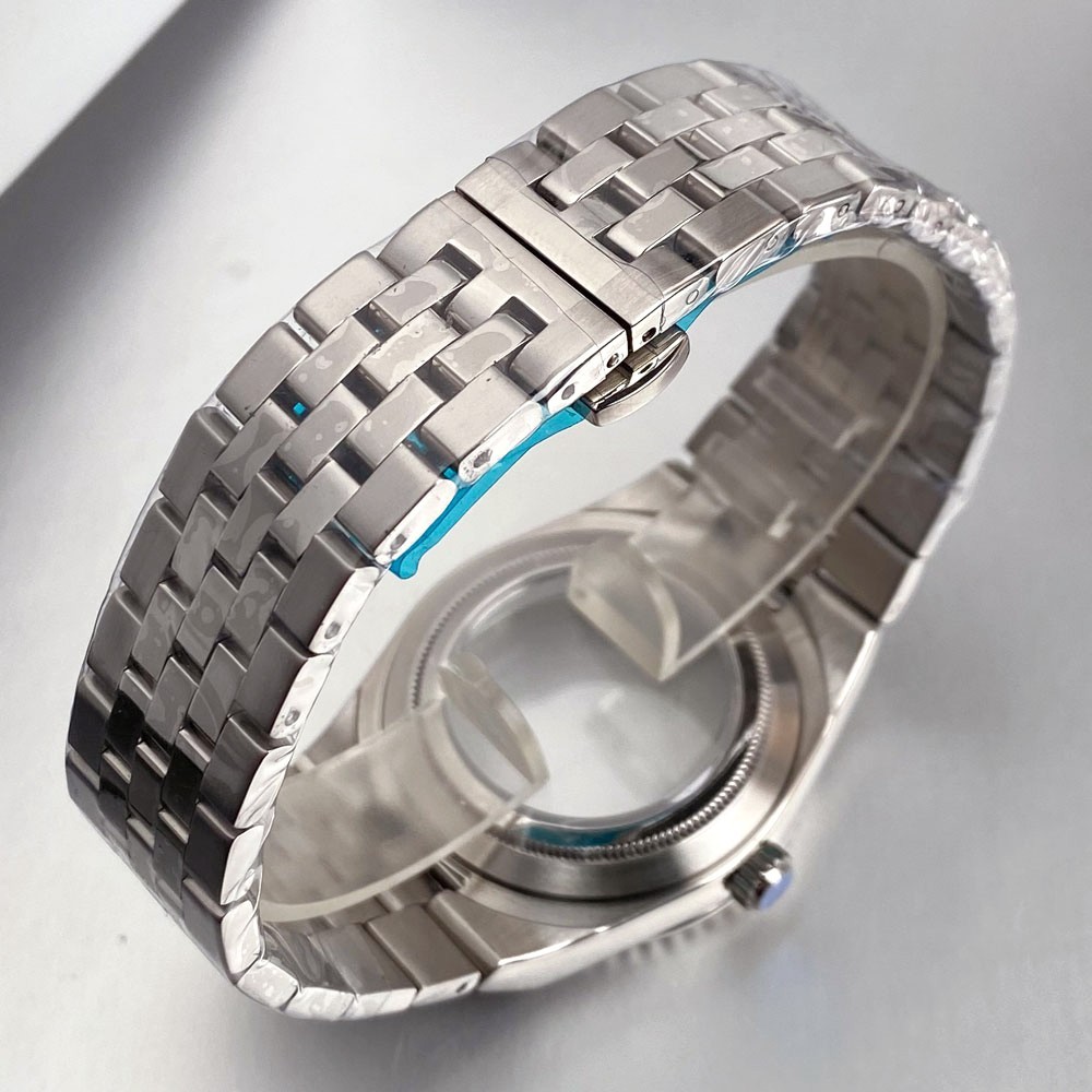 41MM Watch Case Sapphire Glass Fit Land Dweller Style NH35 NH36 (Case+dial+hand)