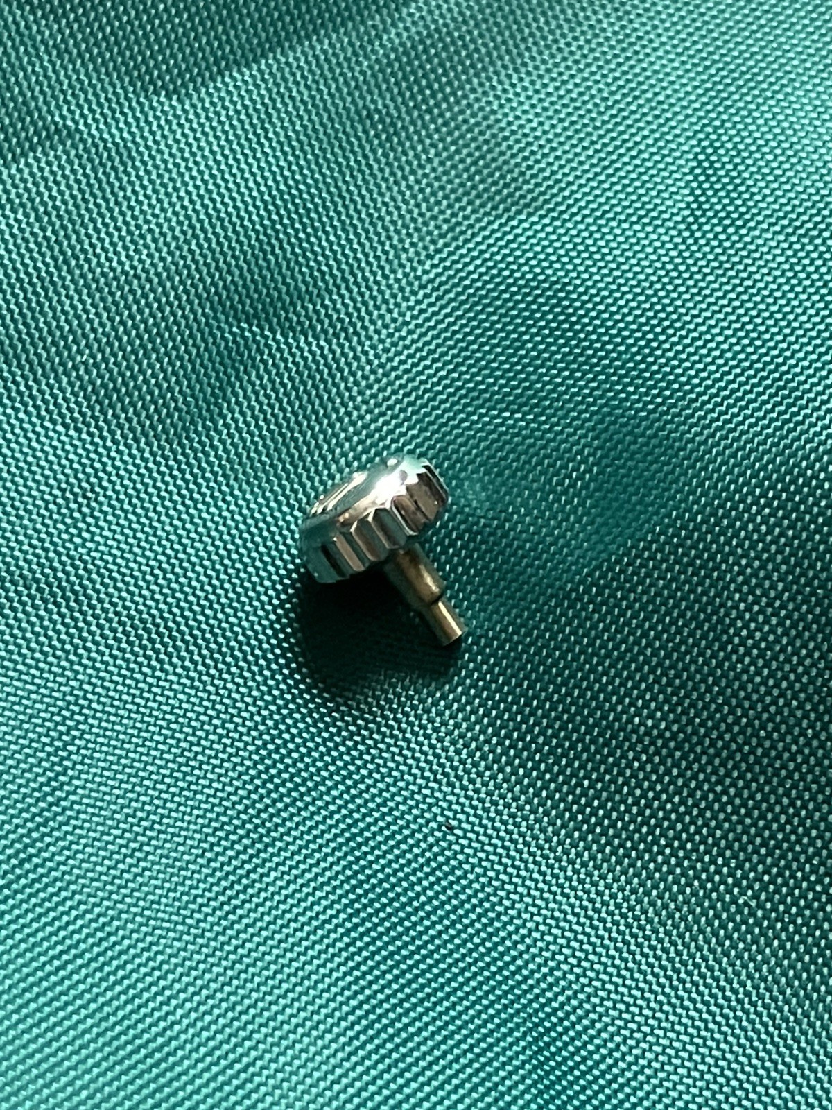 Genuine Rolex 6mm Steel twin lock Crown for Datejust 36 41 Etc. Preowned