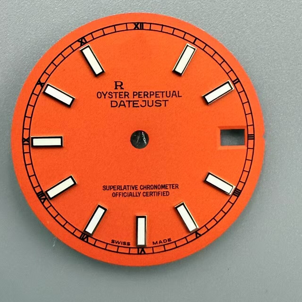 28.5mm Sun Pattern Watch Dial Green Luminous For NH35 Movement Watch Parts