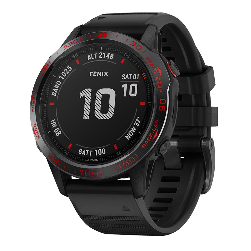 For Garmin Fenix 6 Watch Bezel Ring Cover Frame Metal Case Replacement