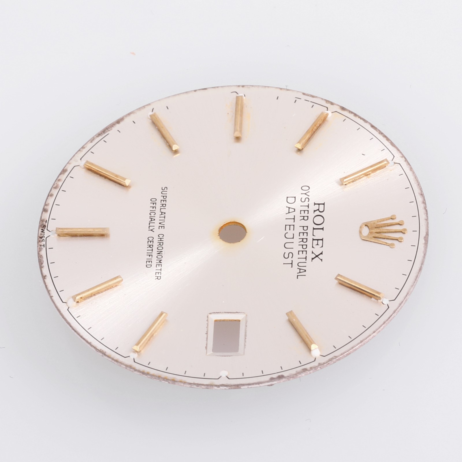 Rolex Mens Datejust 36mm Silver Stick Dial T Swiss T 16013-16233 #N11