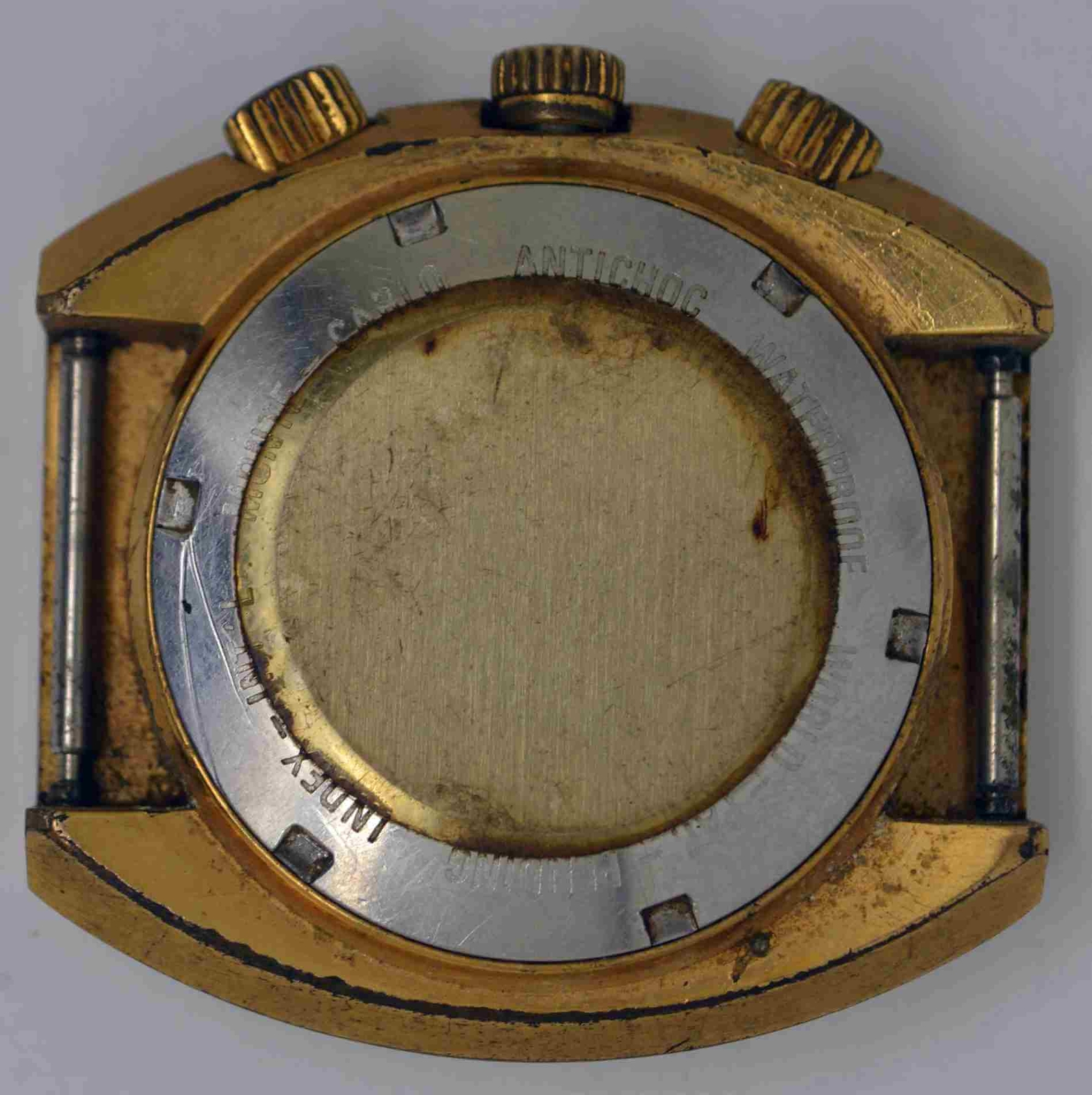 VTG DALIL Muslim GMT Gold Plated Wristwatch. Cal: AS-2063. For Repairs