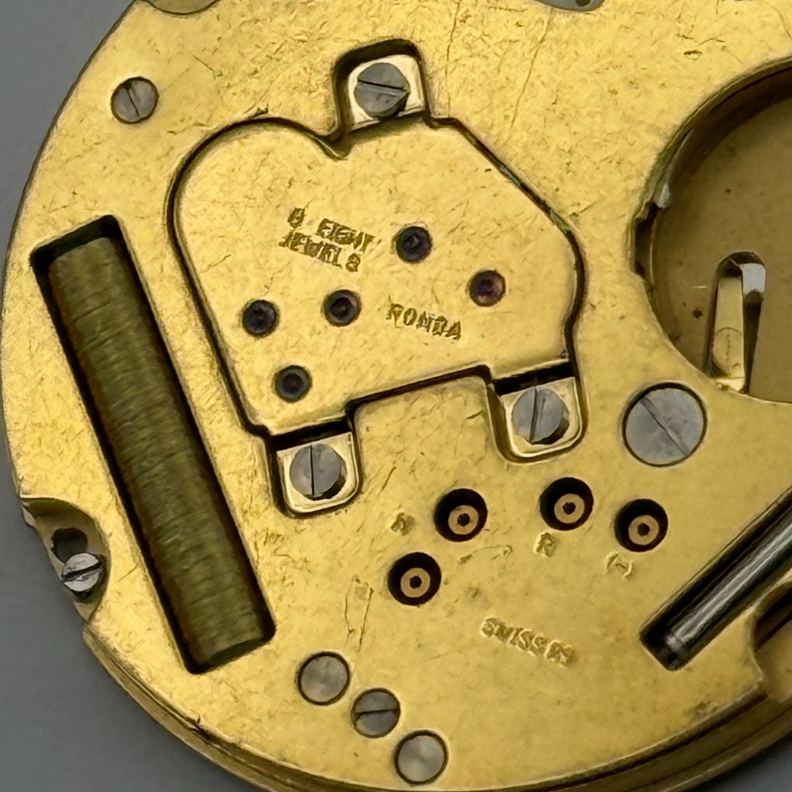 Ronda 1006 Watch Movement Quartz Swiss Date 8 Jewels Vintage Parts Repair 23.8mm