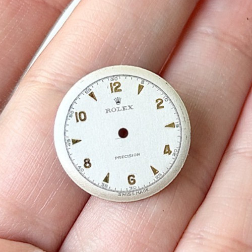 A Vintage Rolex Precision Wristwatch Dial, 1950’s.