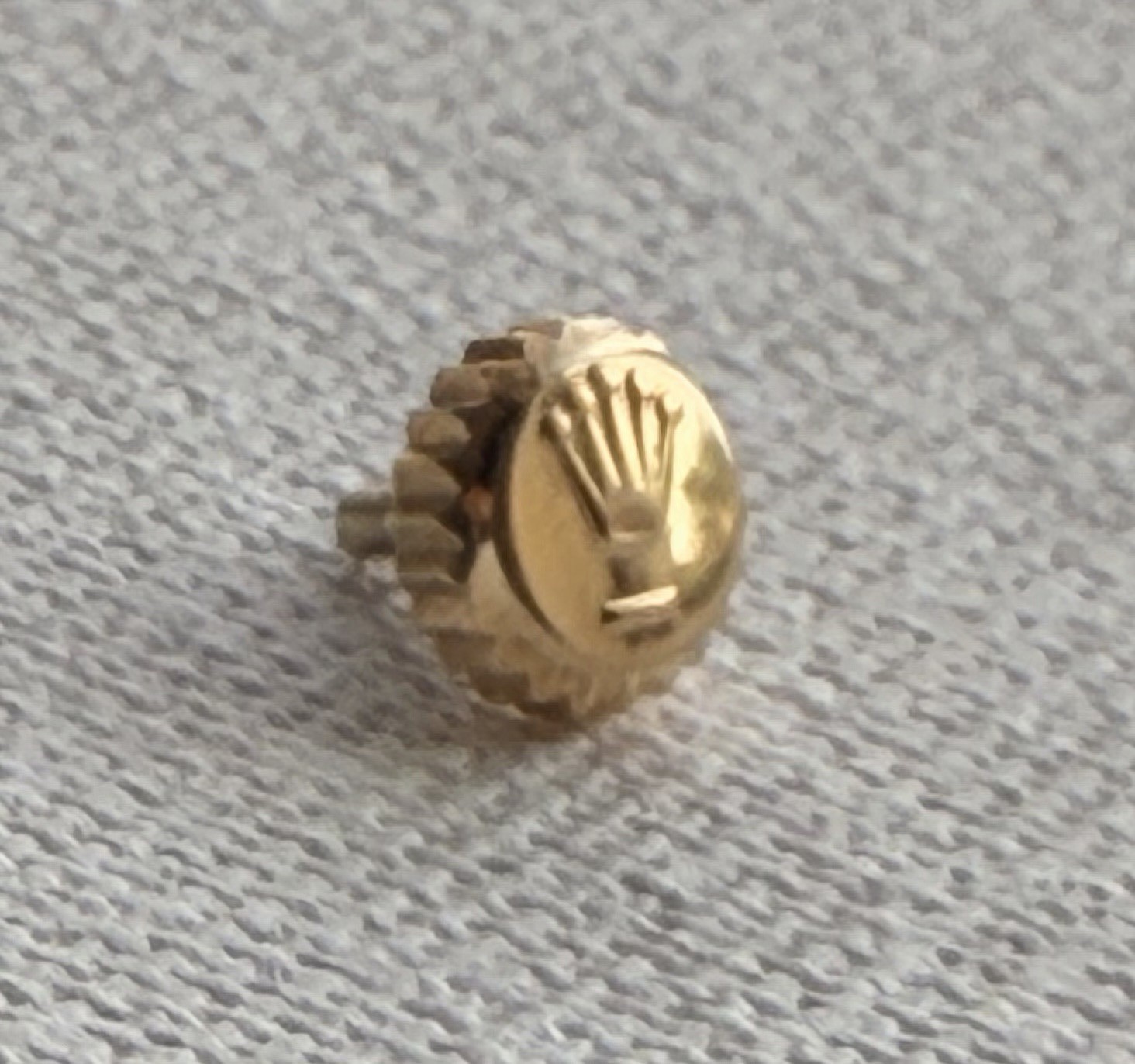 Genuine Rolex 241 24-603-8 Yellow Gold Crown 6mm