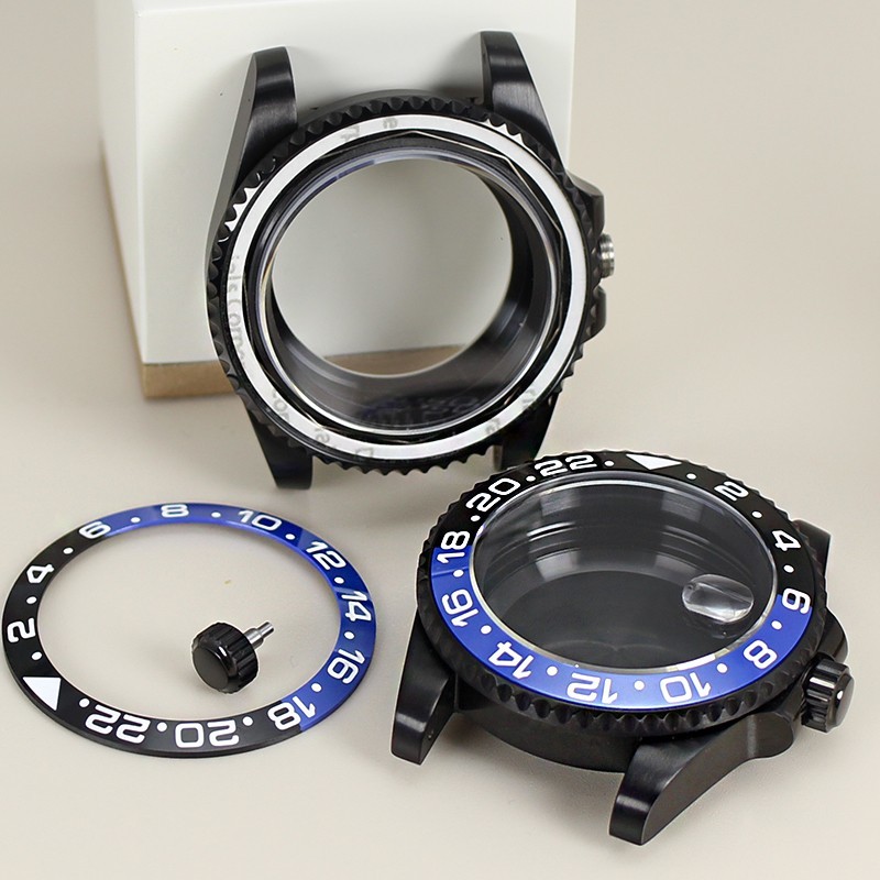 40mm Modify gmt master Mods Two-tone Watch Cases Diving 10ATM For NH34 35 36 38