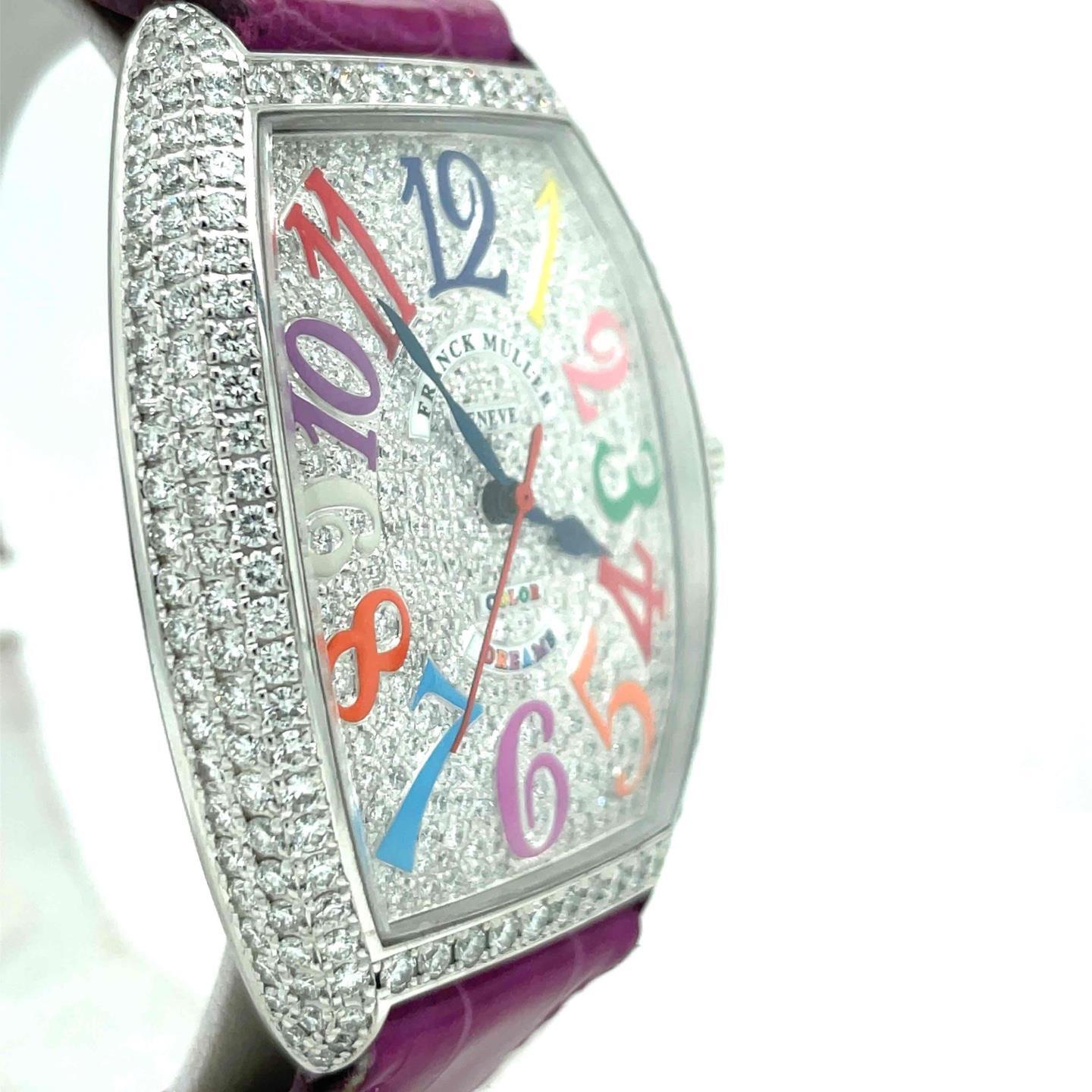 Franck Muller Color Dreams Automatic Large Factory Diamonds Unisex 6850 SC D CD