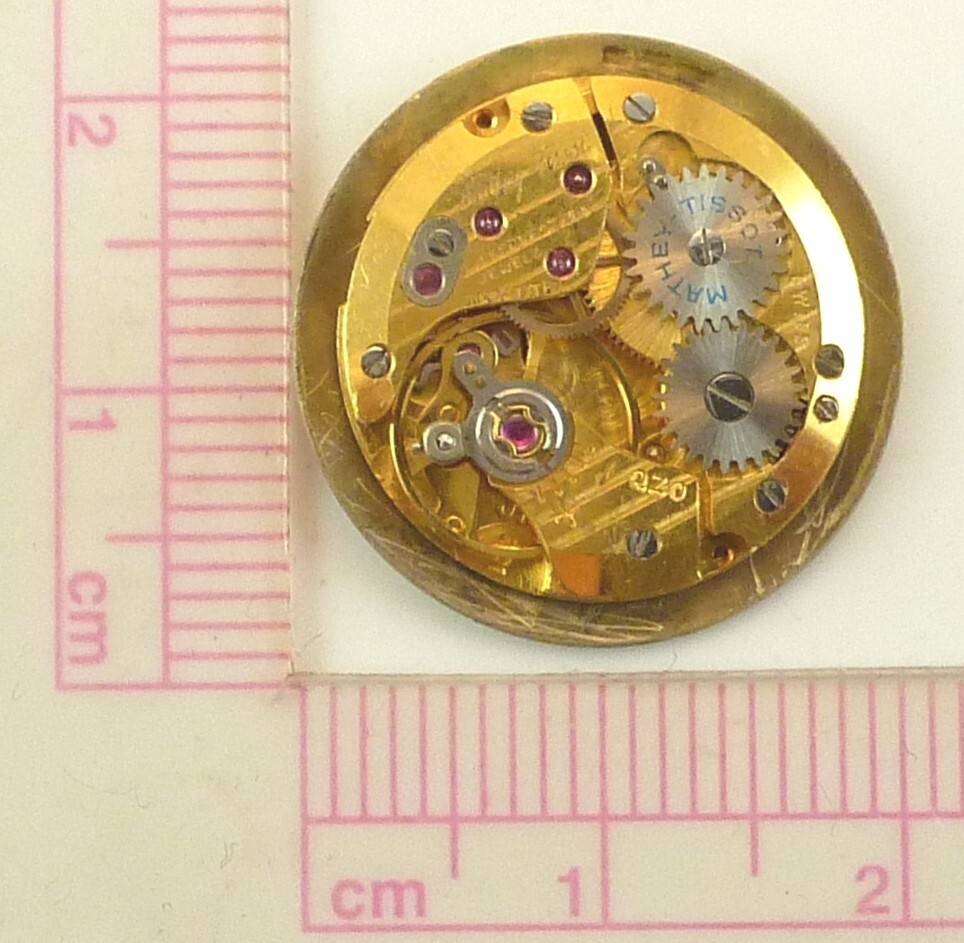 Mathey Tissot 17mm QZO Wrist Watch Movement – Good Balance – Parts / Repair
