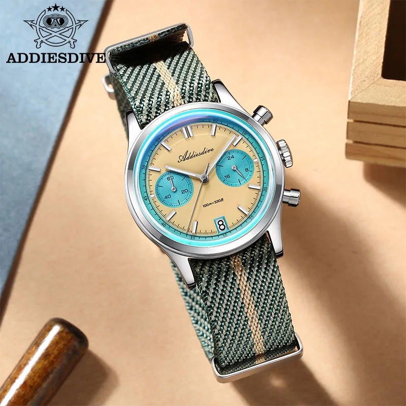 ADDIESDIVE Top Brand Man Watch BGW9 Super Luminous 10Bar Waterproof Bubble Mirro