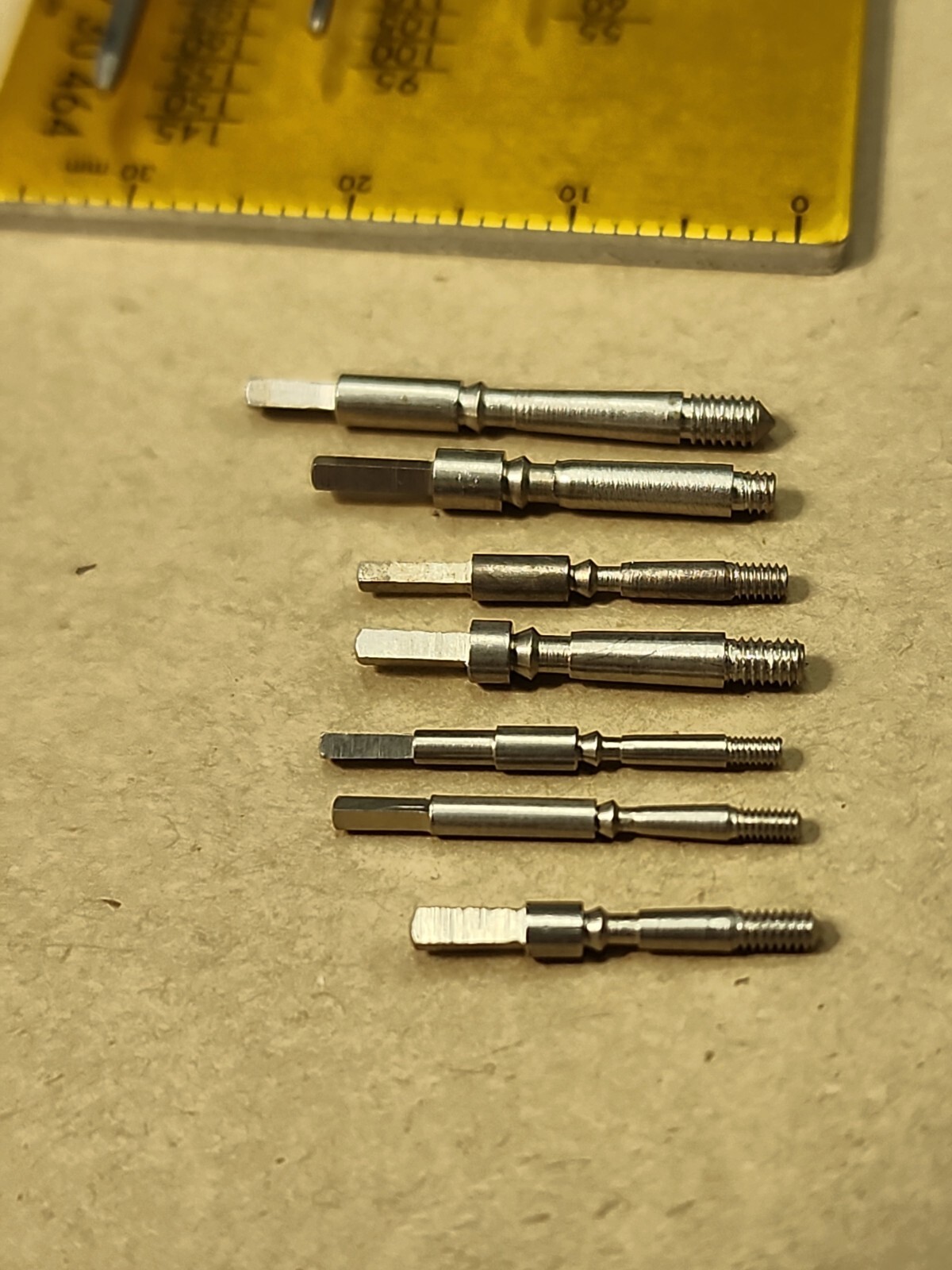 Lot Of 7 Mixed American Pocket Watch Stems