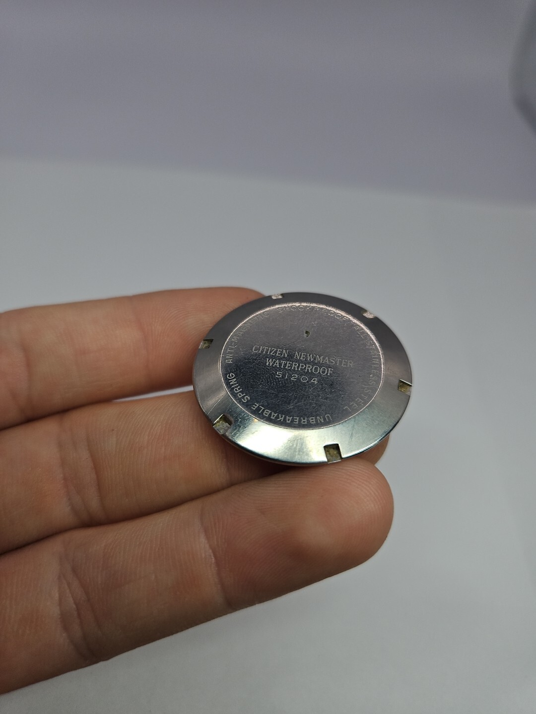 USED CITIZEN Newmaster WATCH ( ONLY CASE BACK ) FOR PARTS