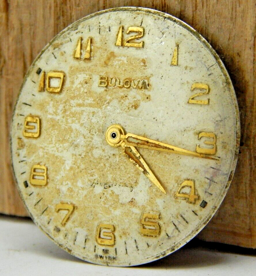 Ventage 1962 Bulova 11AFC 17 jewel men’s wrist watch movement with dial and stem