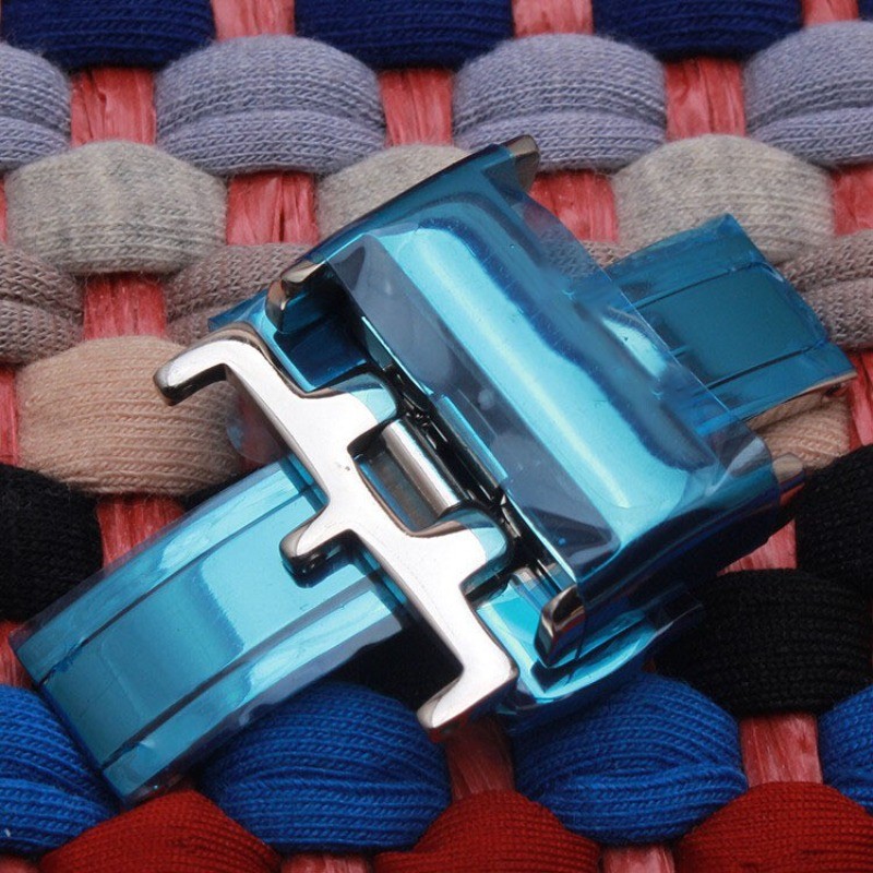 Stainless Steel Watch Buckle Butterfly Folding Clasp 12 14 16 18mm for Longines