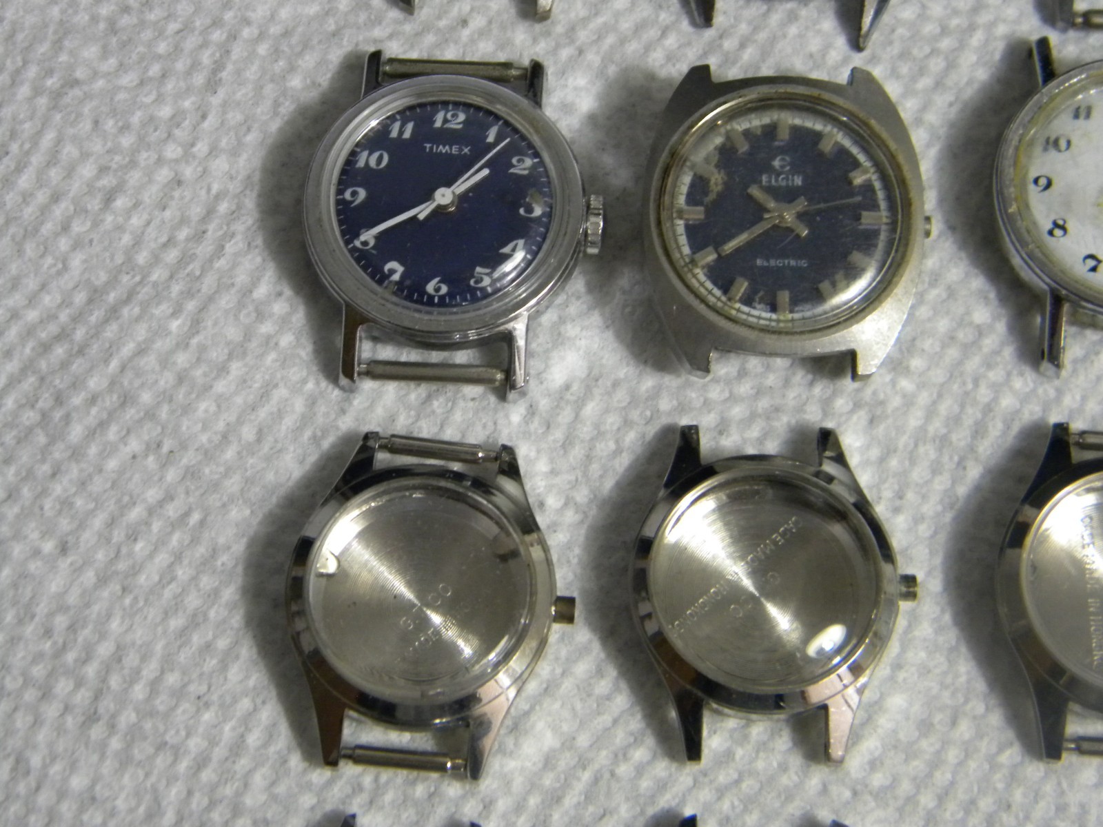 Lot of Ladies Mostly Stainless Steel Wrist Watch Cases Watches and Partial Cases