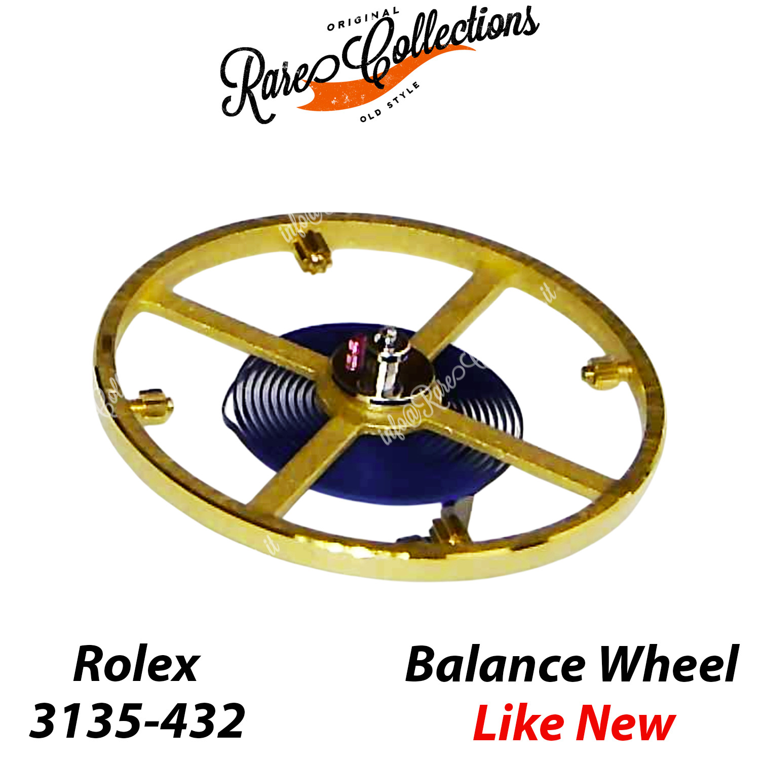 Rolex 3135-432 Blue Balance complete Parachrom Blu Pari al nuovo Bilanciere Comp