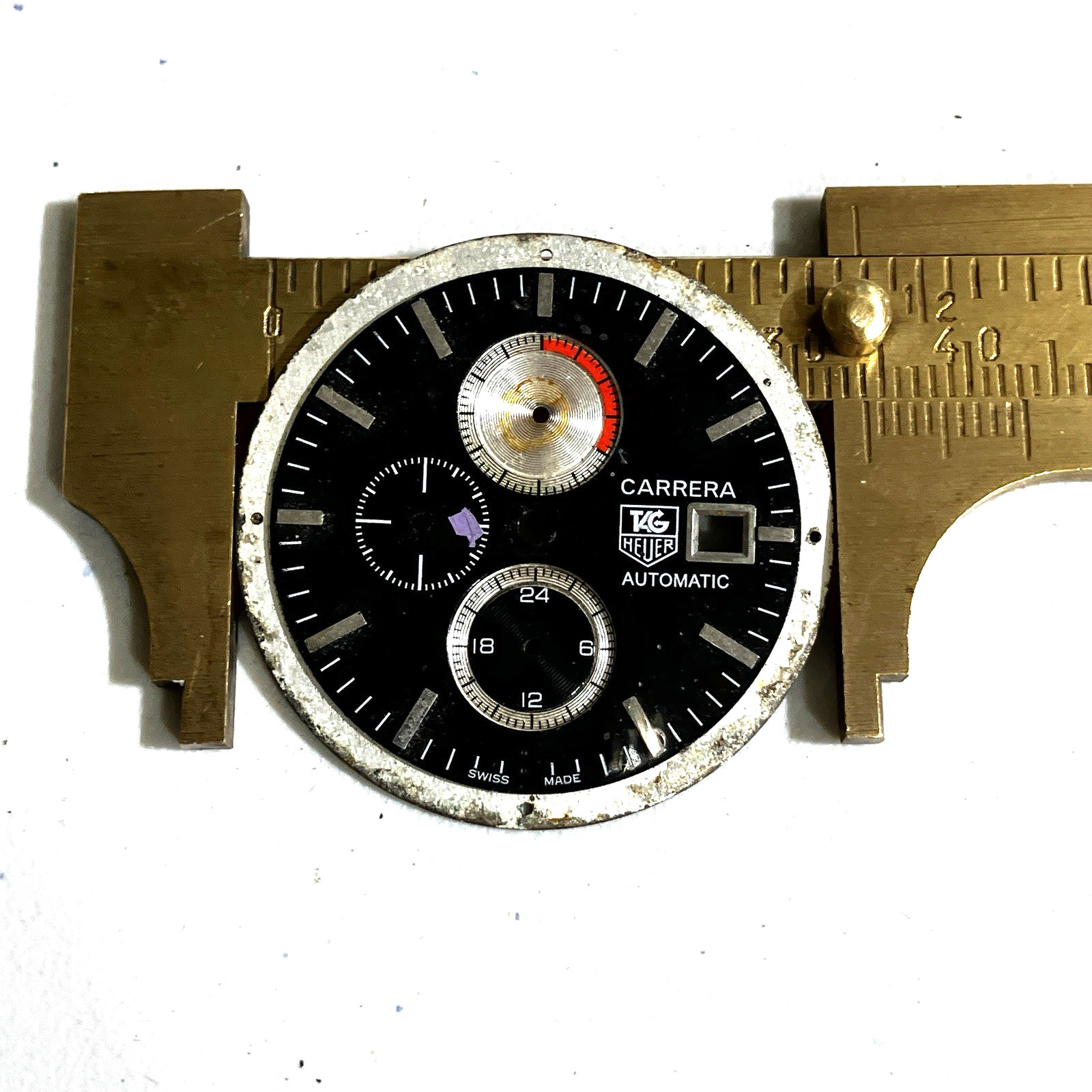 Rare Tag Heuer Carrera Automatic Chronograph Watch Dial Used Men’s