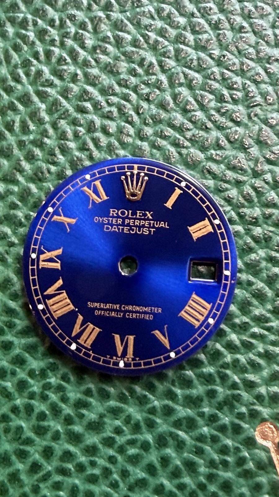 Rolex Dial Blue/gold Painted Roman ‘Buckley Style’ For 69178 69173 *custom*