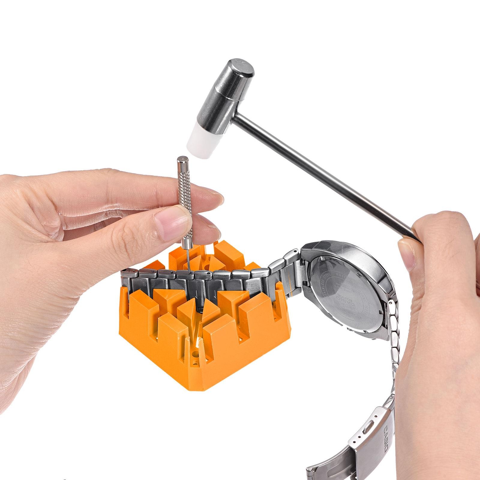 Watch Strap Link Pin Removal Set with Orange